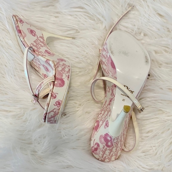 Pink and White Dior heels, Euro size 41 - Picture 5 of 8